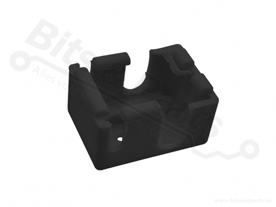 Heat block sok/sleeve E3D V6 + PT100 siliconen zwart